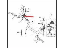 RX135 Break lever Holder