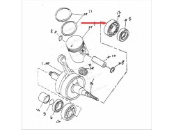 RX135 Crankshaft brearing(6205)