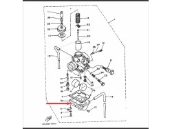 RXZ Carburetor body float chamber