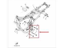 RXZ Chassis Frame engine bed Bolt FLG set of 3