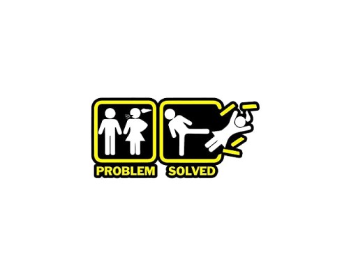 Problem Solved Vinyl Sticker