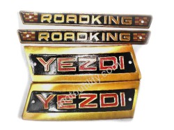 Yezdi Classic petrol tank side cover emblem set