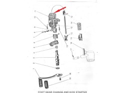 Yezdi Classic kick starter cam