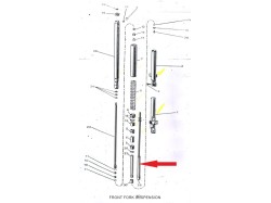 Yezdi Classic suspension end tube set