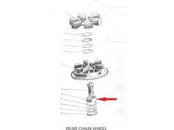 Yezdi Classic rear chain wheel bearing 6205