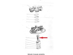 Yezdi Classic rear chain wheel hub