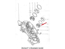 Yezdi Classic Right crankcase Ball Bearing 6205