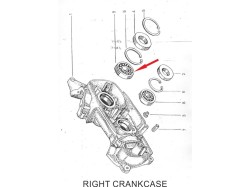 Yezdi Classic Right crankcase ball bearing 6305