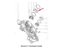 Yezdi Classic Right crankcase seal ring set of 2