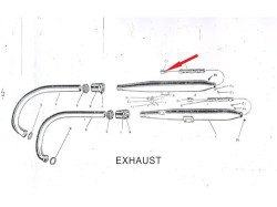 Yezdi Classic left Silencer