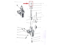 Yezdi Classic Carburetor throttle cable guide and lock