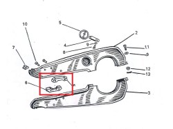 Yezdi Classic chain guide set