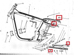 Yezdi Classic chassis screw