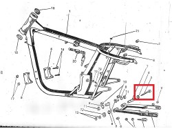 Yezdi Classic Chassis spacer