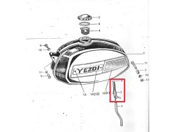 Yezdi Classic petrol tank cap seal