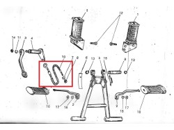 Yezdi Classic Rear break cable