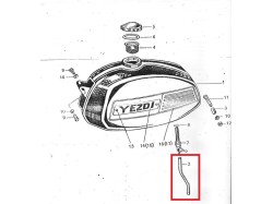 Yezdi Classic Petrol Pipe