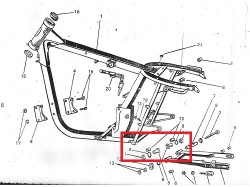 Yezdi Classic Rear fork bolt