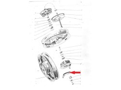 Yezdi Classic rear wheel reaction bracket