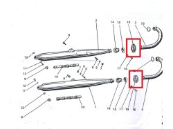 Yezdi Classic silencer clip