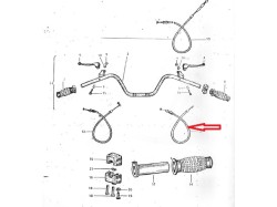 Yezdi Classic quick throttle cable